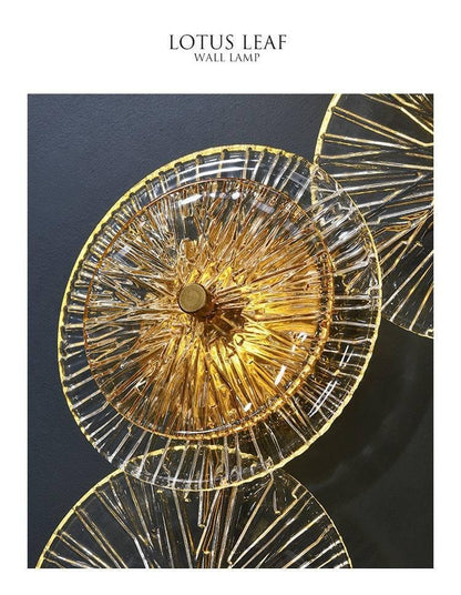 LOTUS LEAF Crystal Wall Sconce