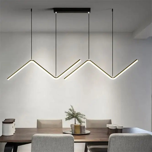 نجفة ليد مودرن "لوزيا" Luzia Modern LED Chandelier  " with Three-Color Changing Bulbs "